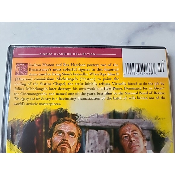 The Agony and the Ecstasy (DVD, 1965) - Picture 3 of 10